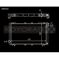 Koyo VH Series Aluminum 36mm Thick Radiator, 1991-1994 Legacy GT Turbo