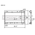 Koyo VH Series Aluminum Radiator, 1999-2001 Impreza