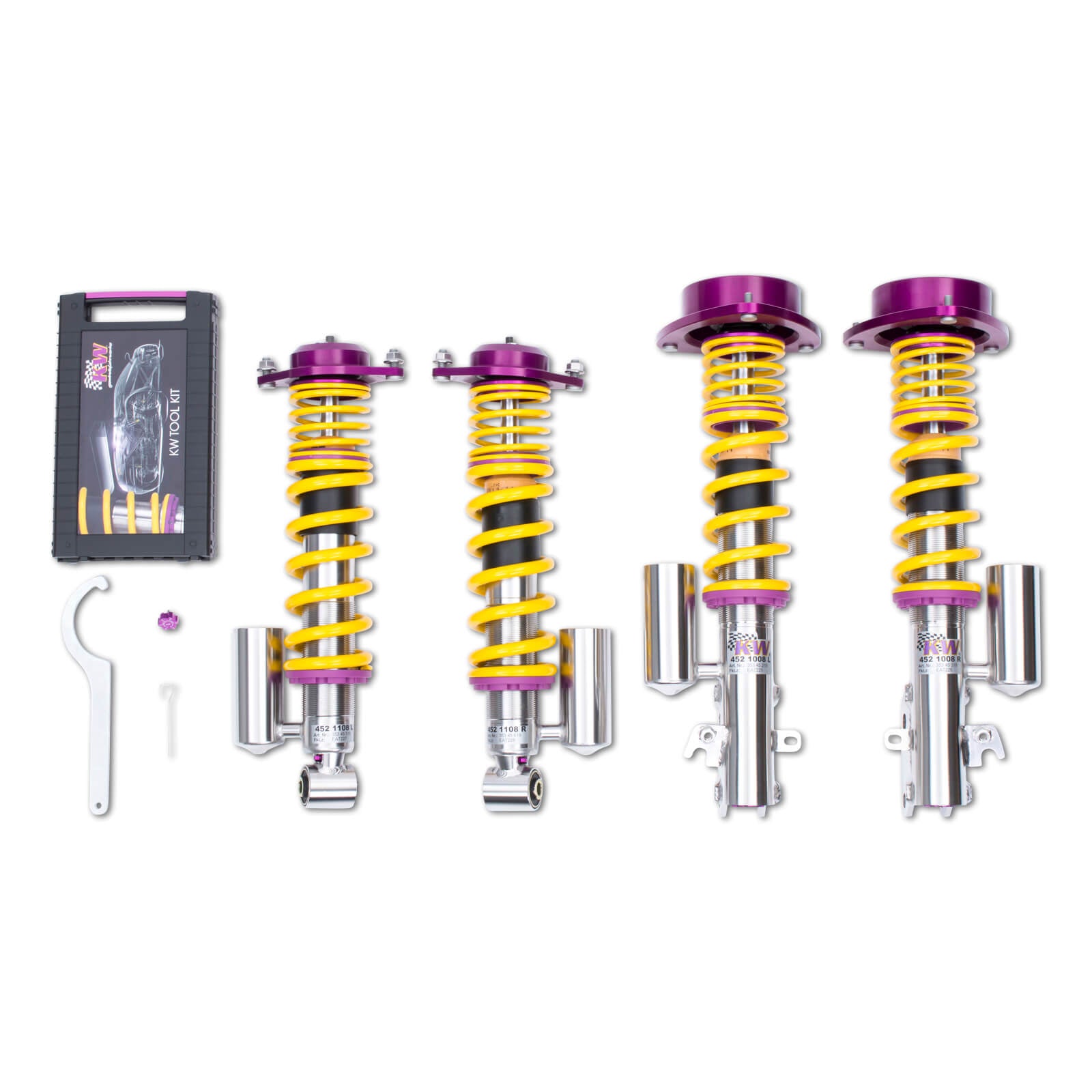 KW Clubsport Coilovers Kit, 2015-2021 STi & 2015-2021 WRX