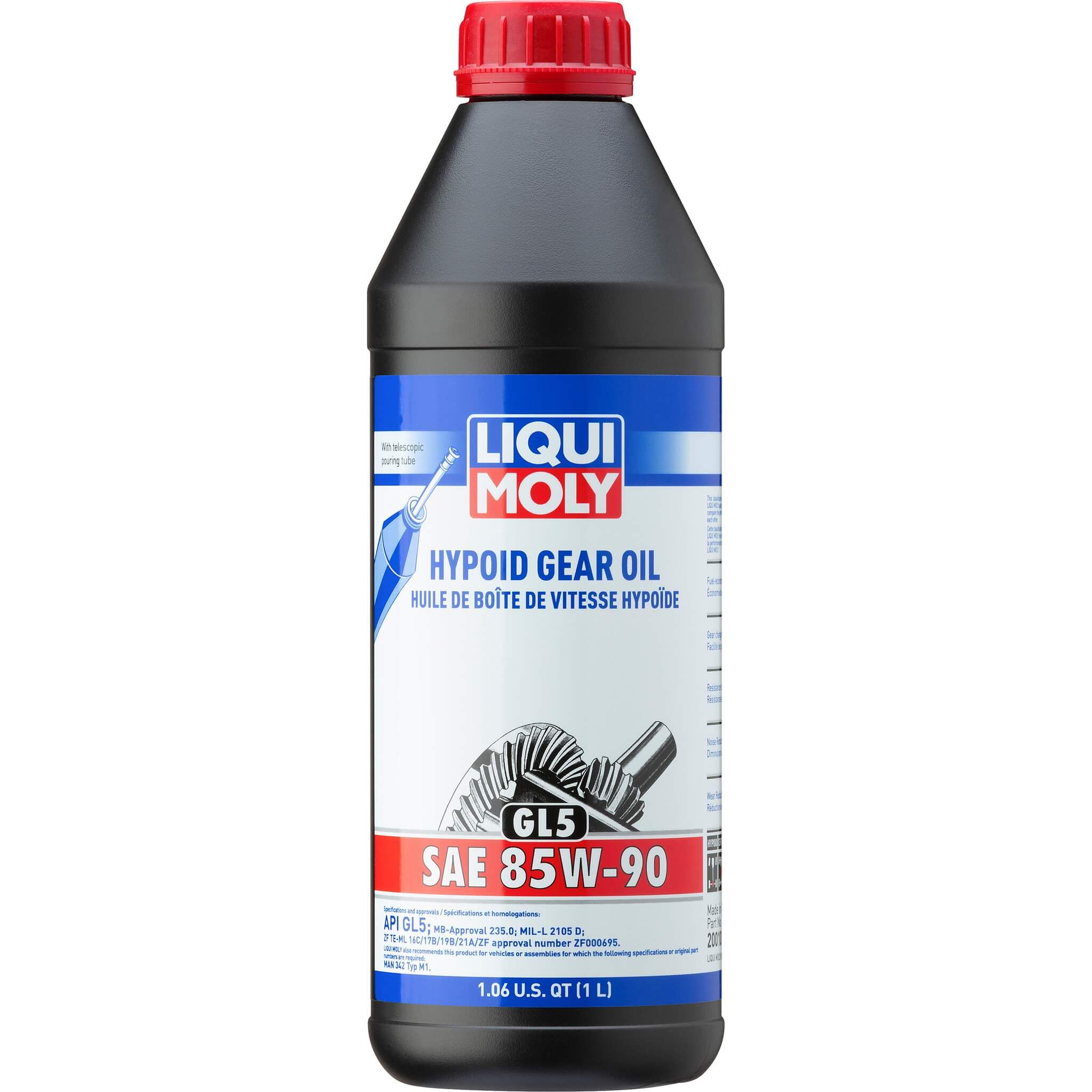 LIQUI MOLY Hypoid Gear Oil (GL5) SAE 85W90 (1 Liter)