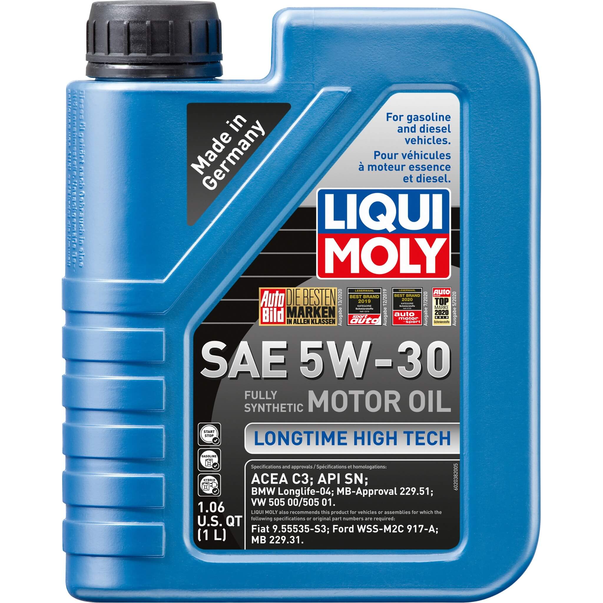 LIQUI MOLY Longtime High Tech Engine Oil (5W-30, 1 Liter)