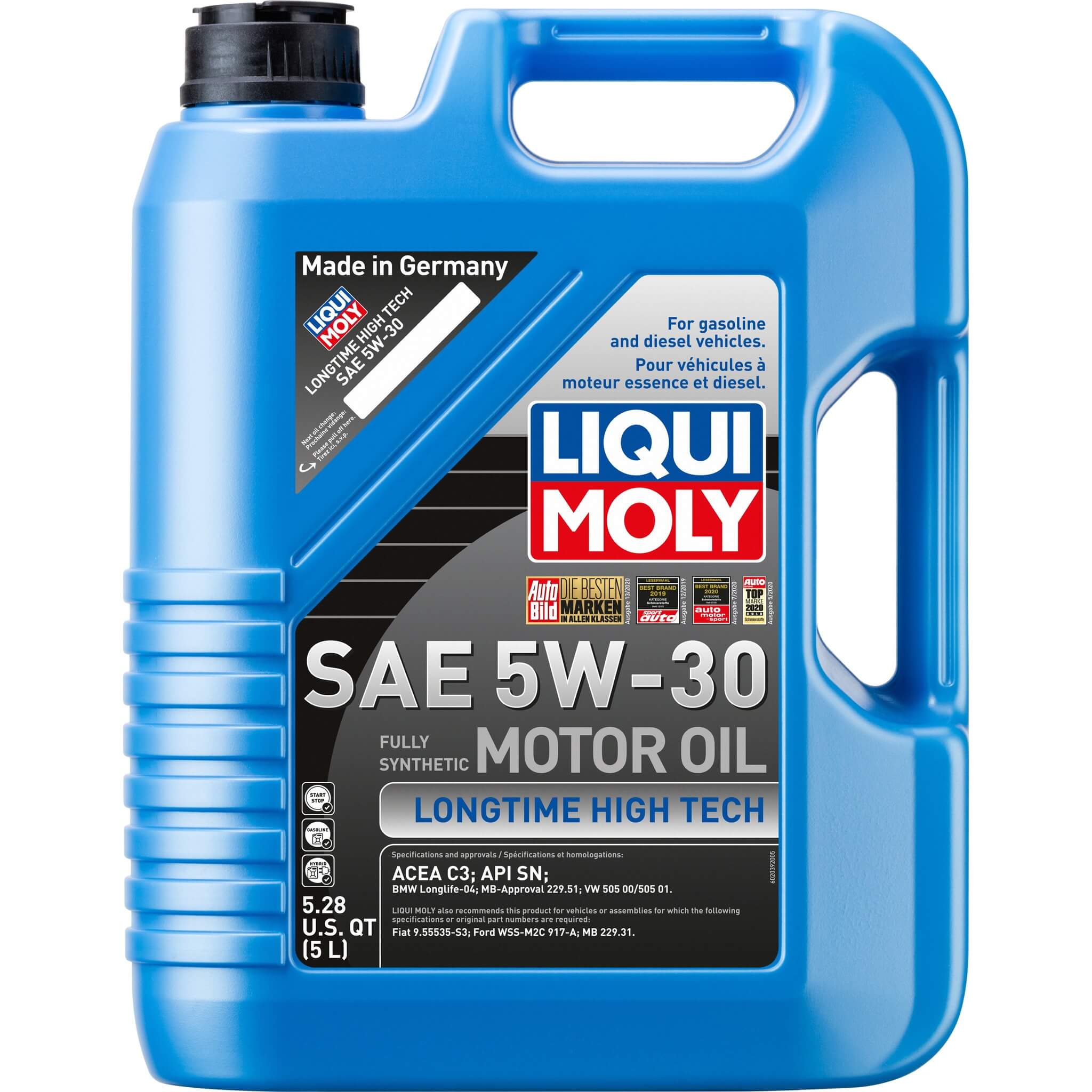 LIQUI MOLY Longtime High Tech Engine Oil (5W-30, 5 Liters)