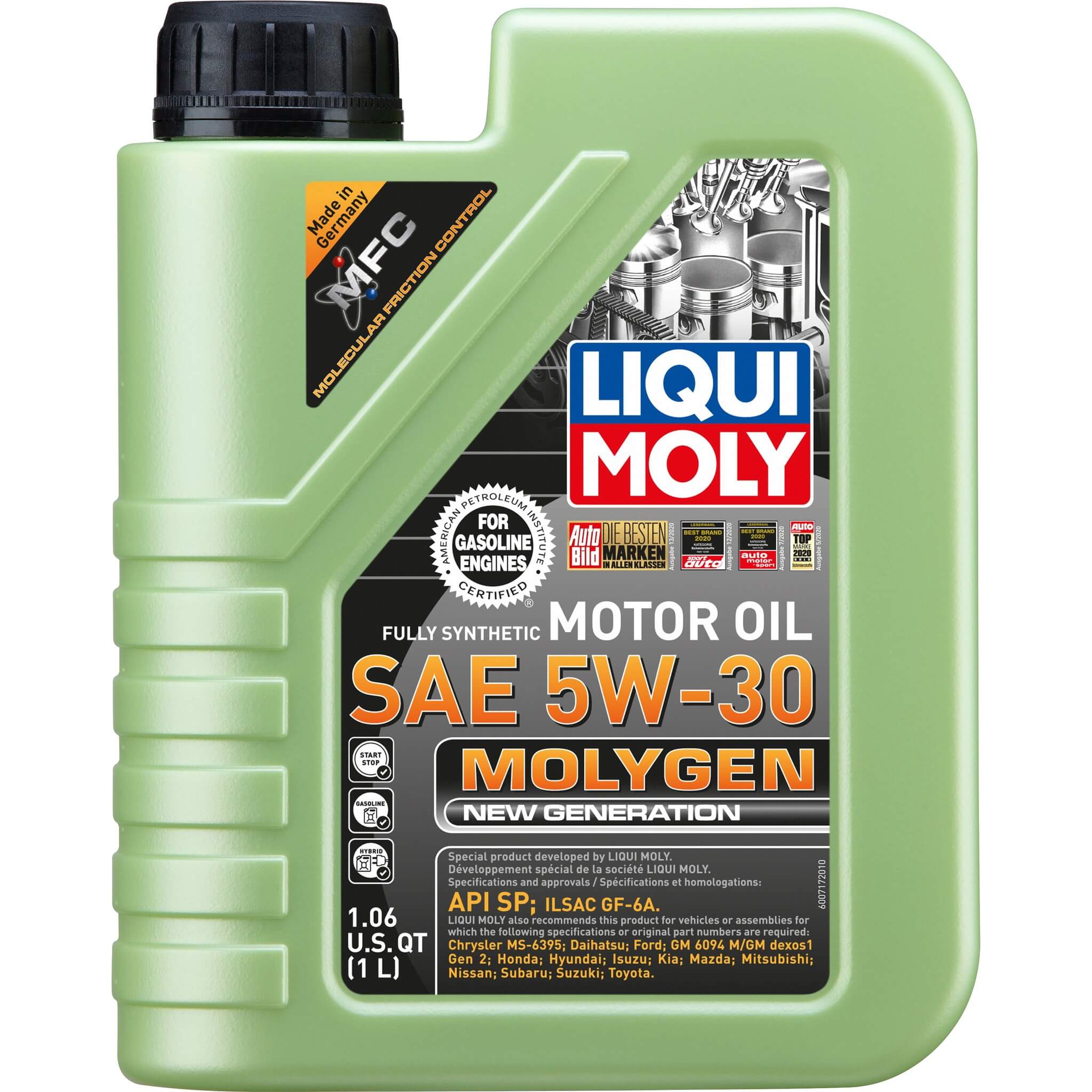 LIQUI MOLY Molygen New Generation Engine Oil (5W-30, 1 Liter)