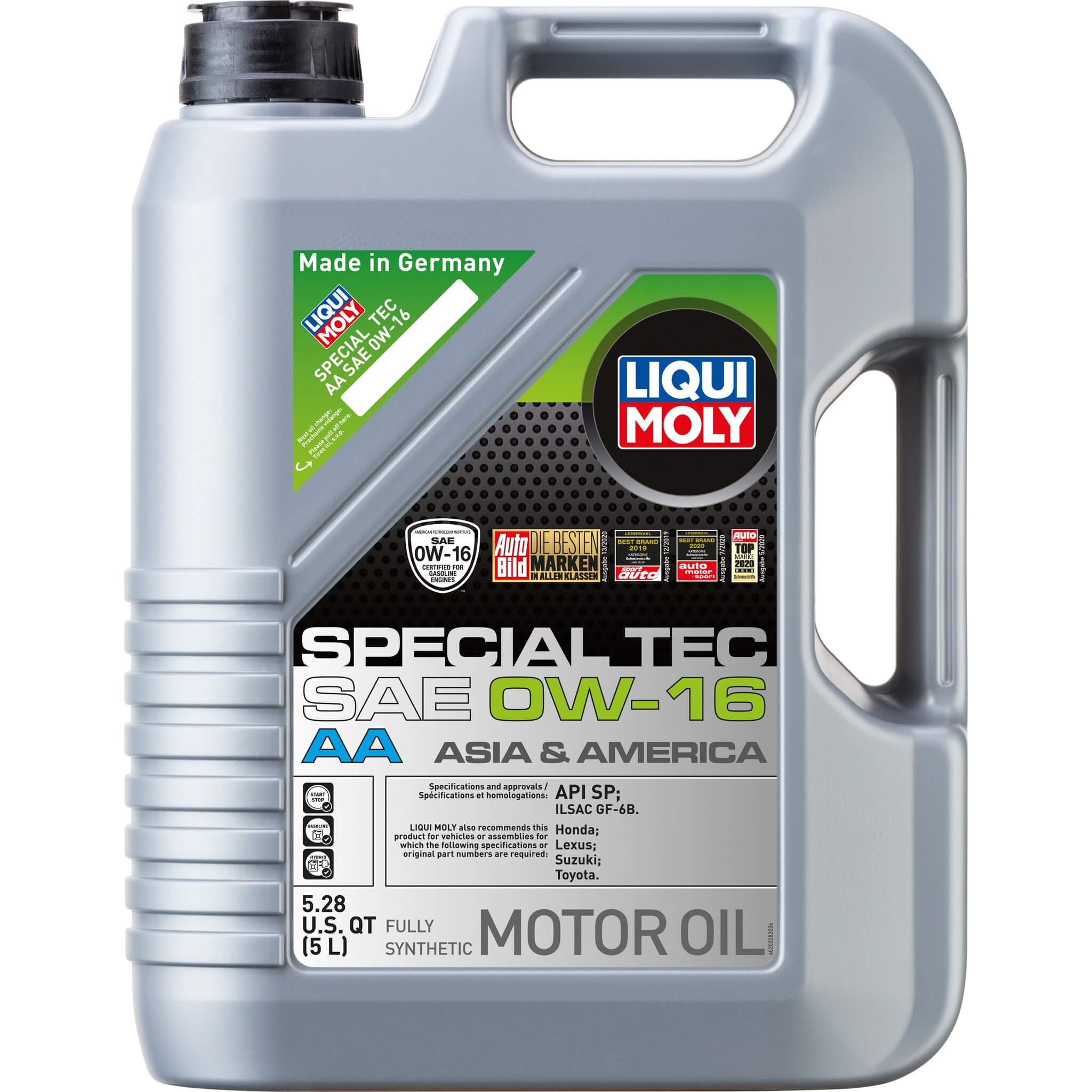 LIQUI MOLY Special Tec AA Engine Oil (0W-16, 5 Liters)