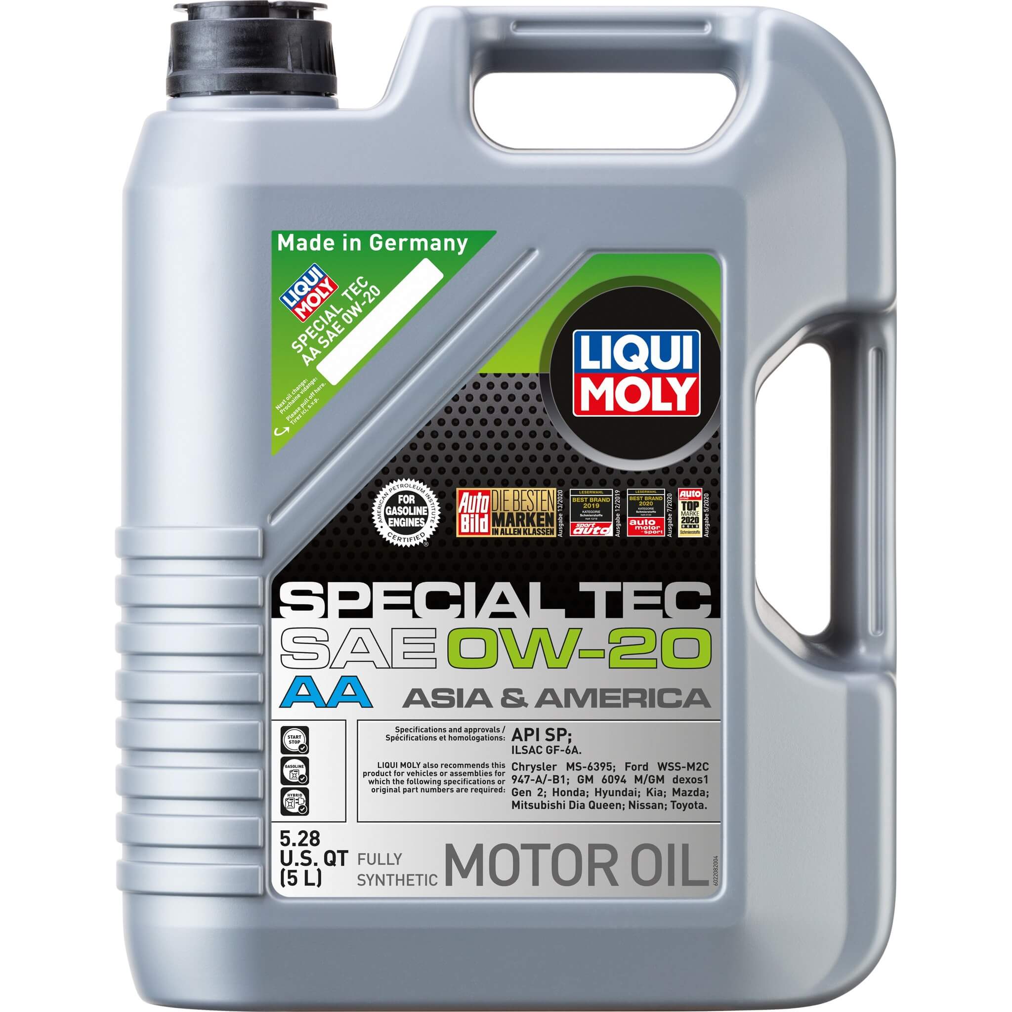 LIQUI MOLY Special Tec AA Engine Oil (0W-20, 5 Liters)