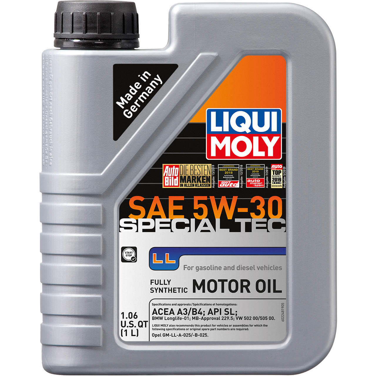 LIQUI MOLY Special Tec LL Engine Oil (5W-30, 1 Liter)