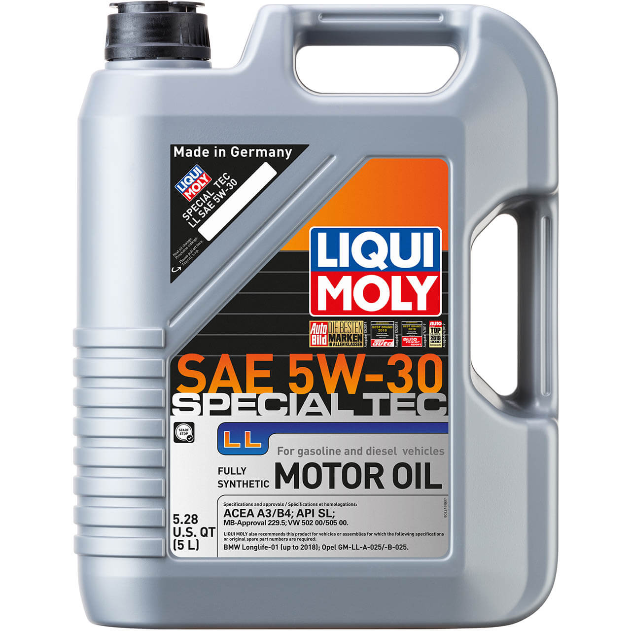 LIQUI MOLY Special Tec LL Engine Oil (5W-30, 5 Liters)