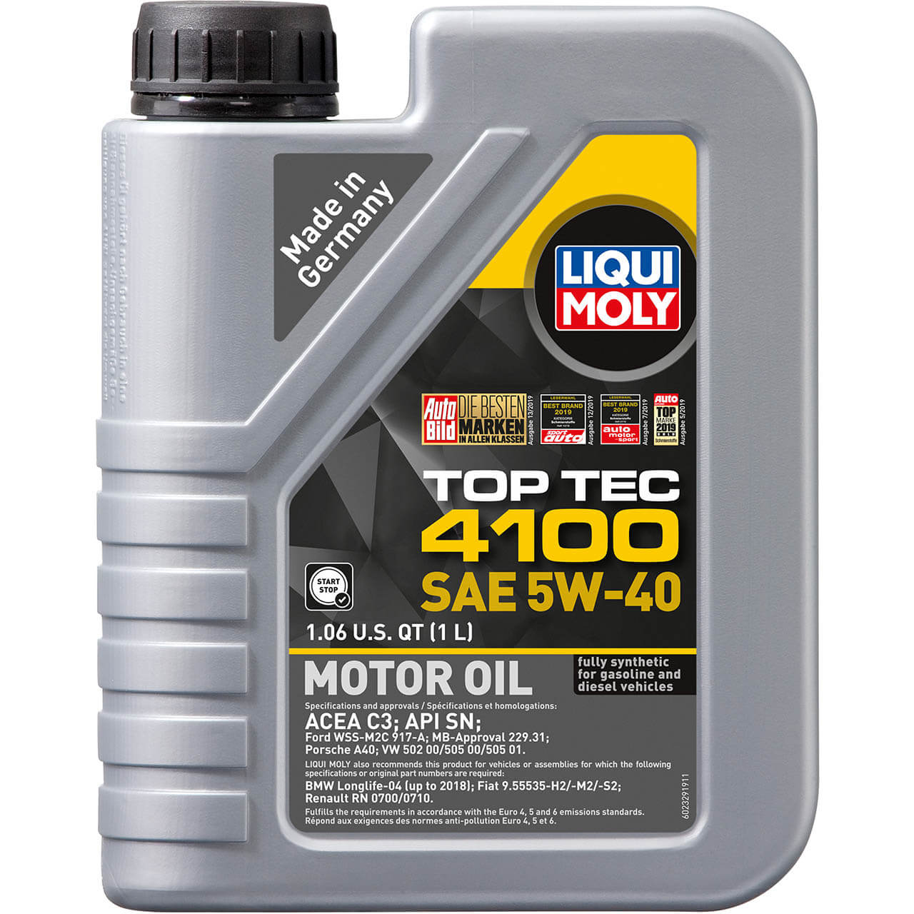 LIQUI MOLY Top Tec 4100 Engine Oil (5W-40, 1 Liter)
