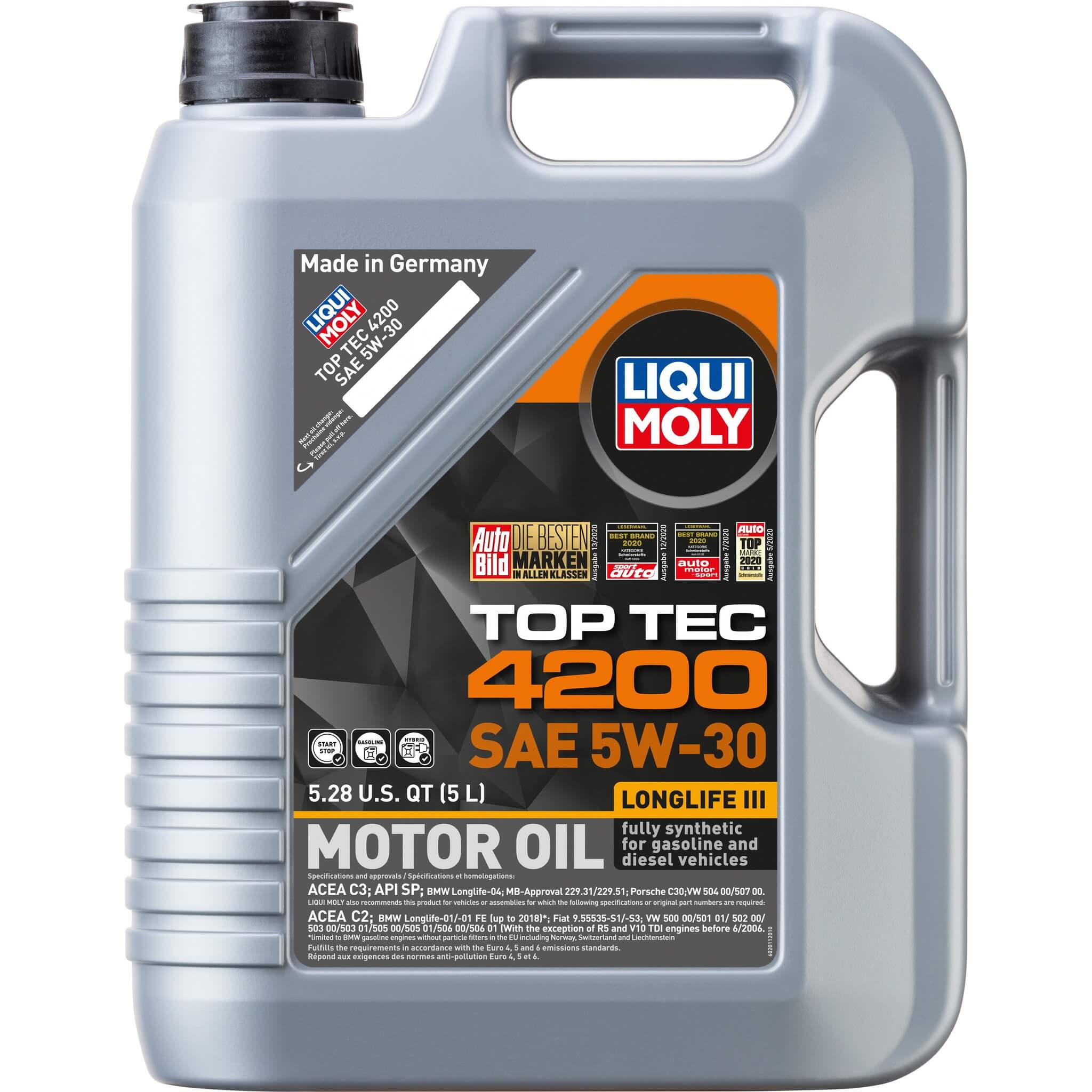 LIQUI MOLY Top Tec 4200 Engine Oil (5W-30, 5 Liters)