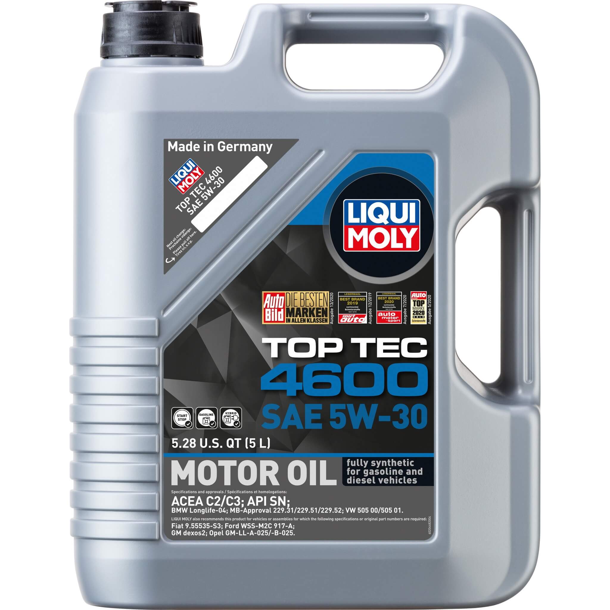 LIQUI MOLY Top Tec 4600 Engine Oil (5W-30, 5 Liters)
