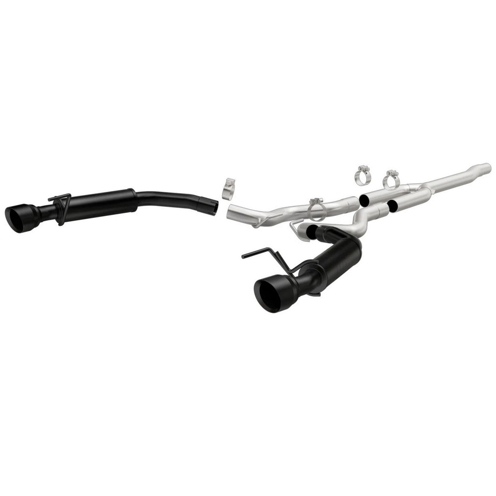 Magnaflow Stainless Cat-Back Exhaust System (Competition, Black Coated), 2015+ Mustang EcoBoost