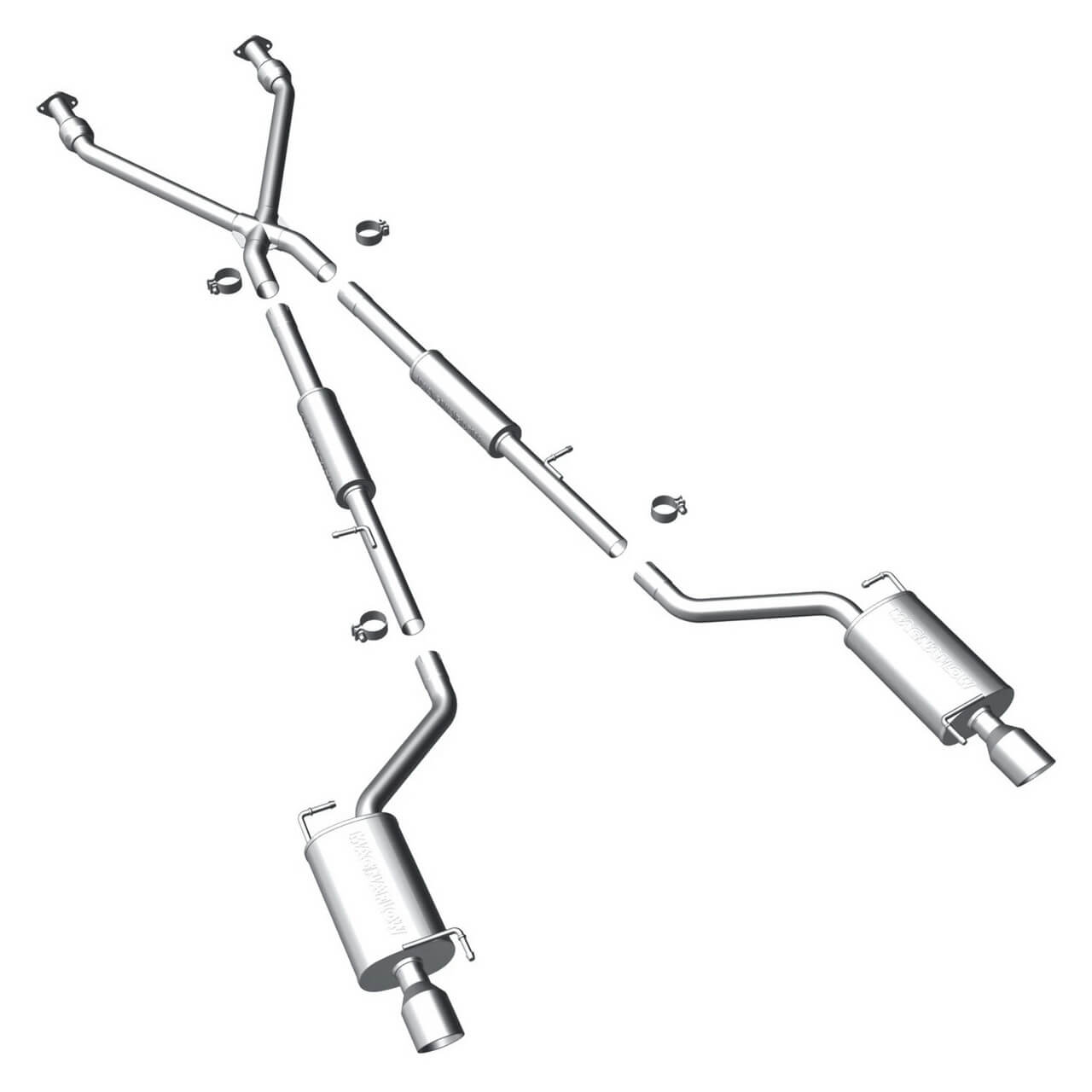 Magnaflow Stainless Cat-Back Exhaust System (Street), 2007-2008 G35, 2009-2013 G37