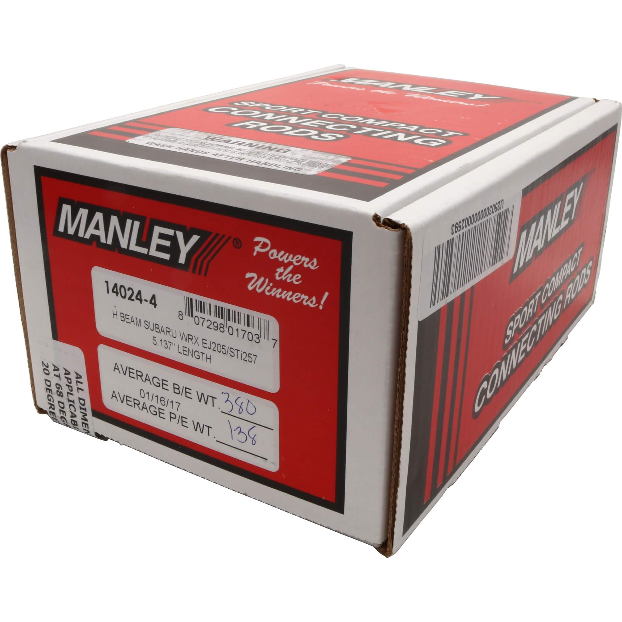 Manley H-Beam Connecting Rods (Set/4), 2002-2014 WRX & 2004-2021 STi - Angle 4