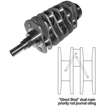 Manley Turbo TUFF Crankshaft (Stroker, 83mm), 2004-2021 STi & 2006-2014 WRX - Angle 2