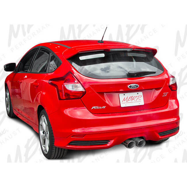 MBRP 3in Cat-Back Exhaust System (304 Stainless), 2013-2018 Focus ST - Angle 2