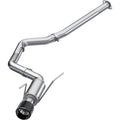 MBRP 3in Cat-Back Exhaust System (304SS w/ Single Carbon Fiber Tip), 2015-2021 WRX & STi