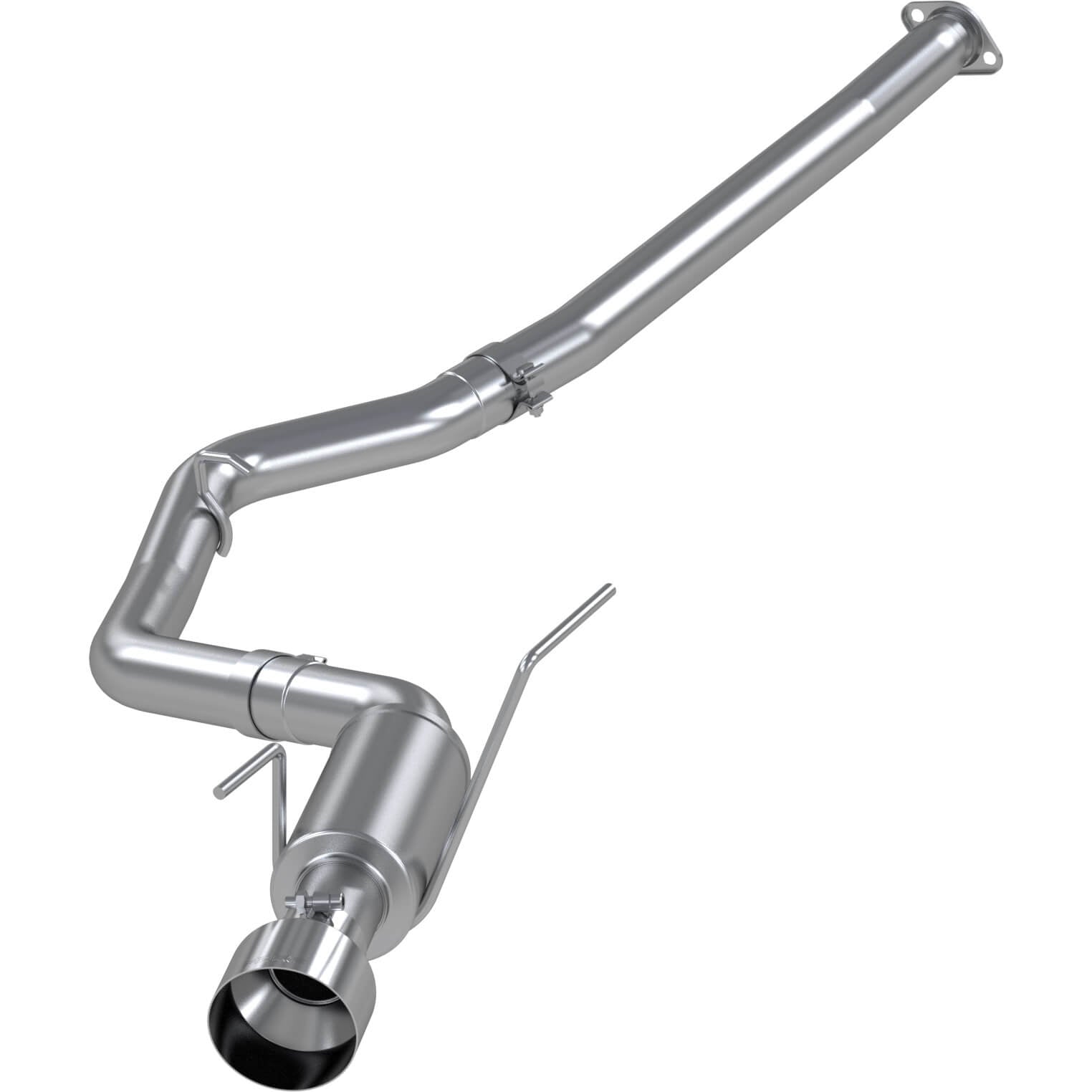 MBRP 3in Cat-Back Exhaust System (304SS w/ Single SS Tip), 2015-2021 WRX & STi