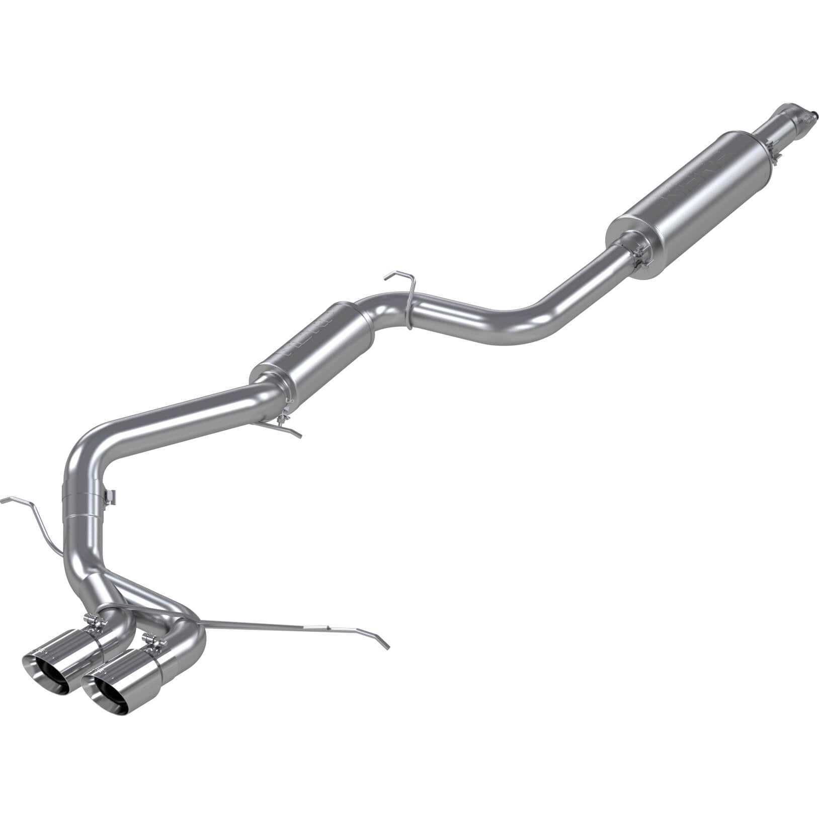 MBRP 3in Cat-Back Exhaust System (Aluminized Steel, Dual Center Outlets), 2013-2018 Focus ST