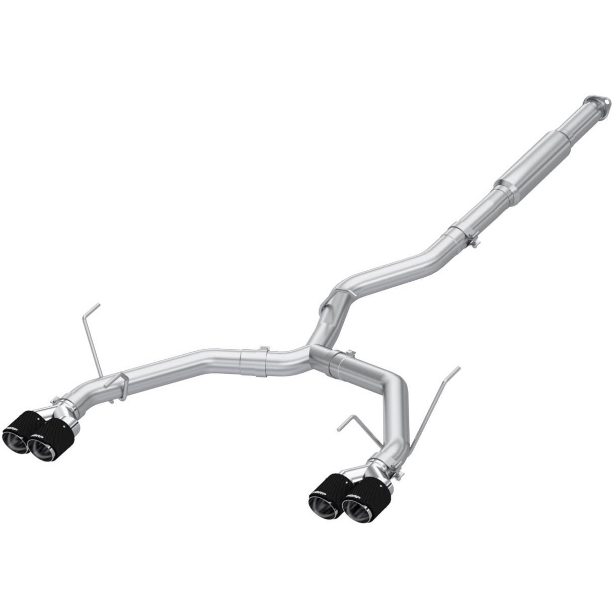 MBRP 3in Cat-Back Exhaust System (Race, 304SS w/ Quad Carbon Fiber Tips), 2022-2026 WRX