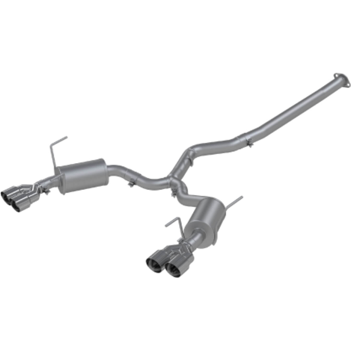 MBRP 3in Cat-Back Exhaust System (Street, 304 Stainless), 2015-2021 WRX & STi