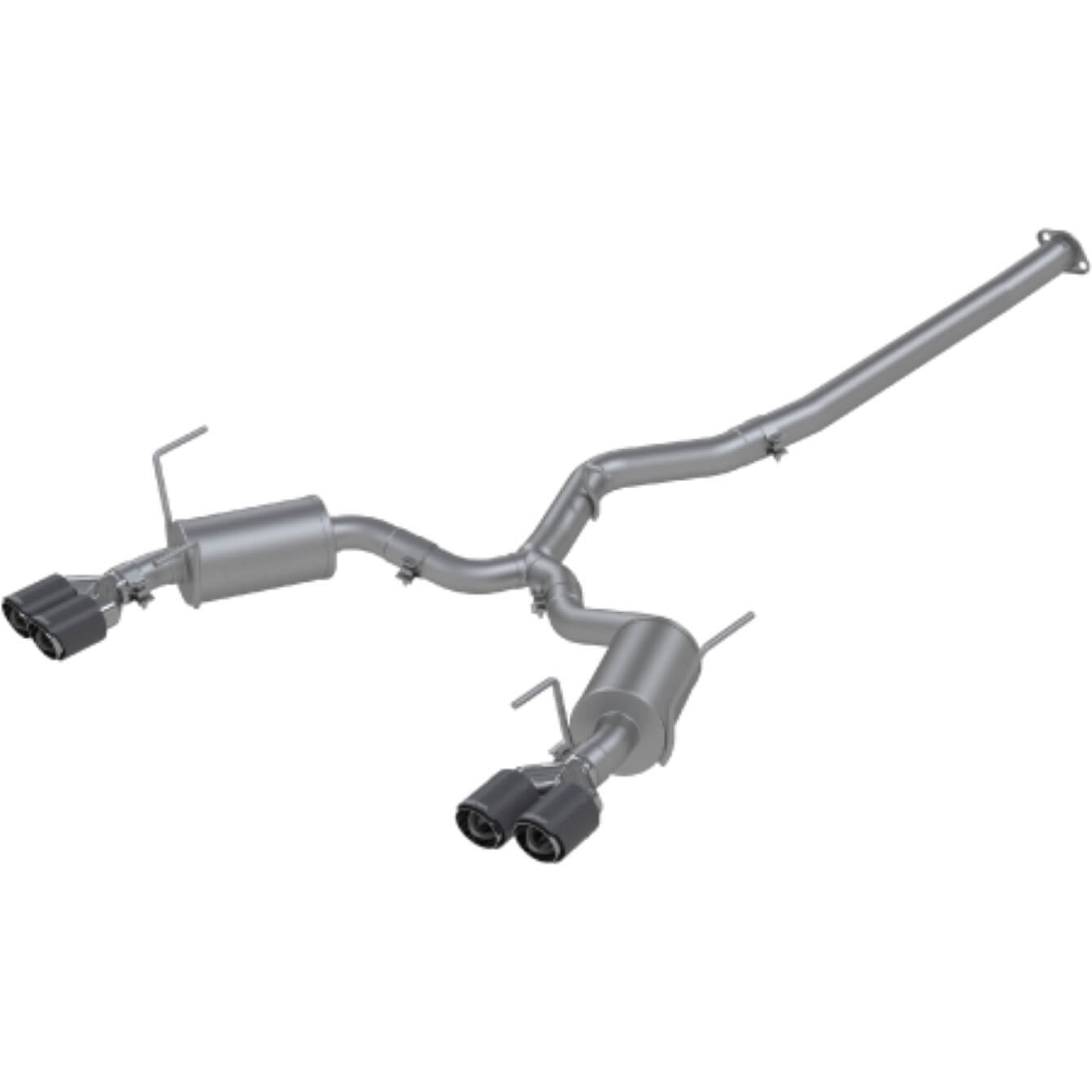 MBRP 3in Cat-Back Exhaust System (Street, 304SS w/ Carbon Fiber Tips), 2015-2021 WRX & STi