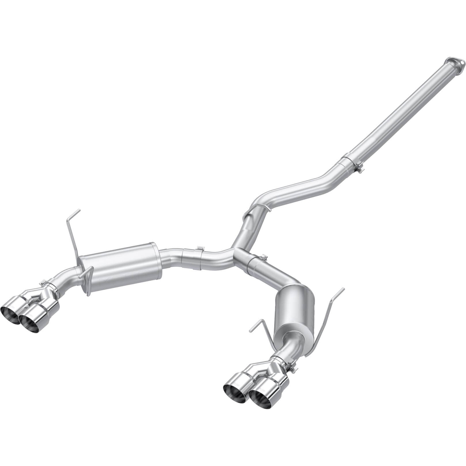 MBRP 3in Cat-Back Exhaust System (Street, 304SS w/ Quad SS Tips), 2022-2026 WRX