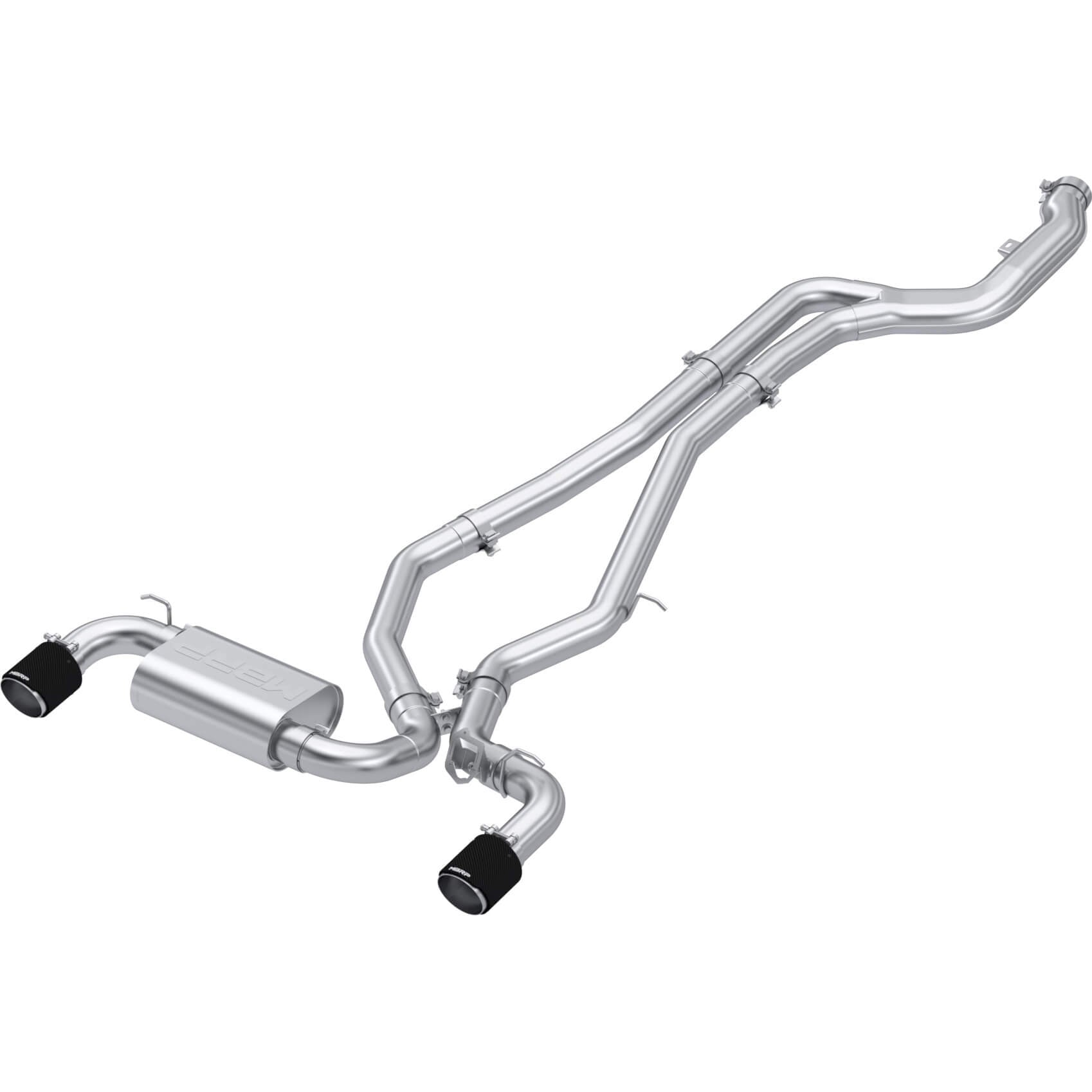 MBRP 3in Cat-Back Exhaust System (T304, Dual Carbon Fiber Tips Tips), 2020-2024 GR Supra