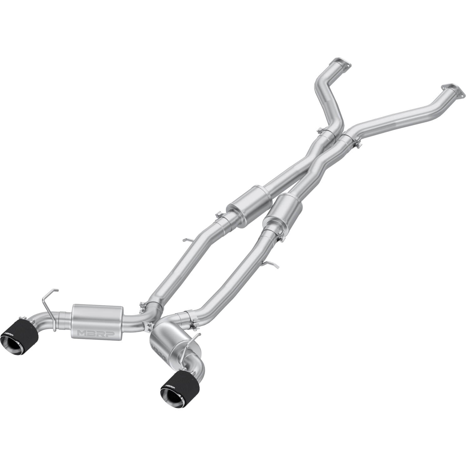 MBRP Armor Pro T304 Stainless Steel 3in Cat-Back Dual Rear Exit w/ 5in OD CF Tip, 2023-2025 Nissan Z