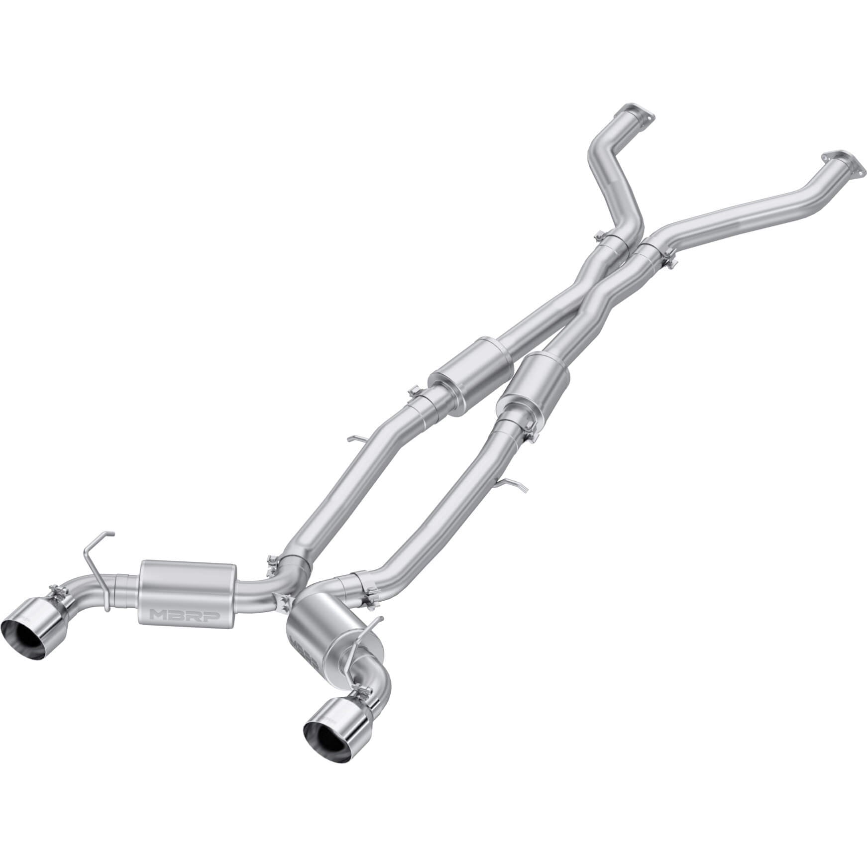 MBRP Armor Pro T304 Stainless Steel 3in Cat-Back Dual Rear Exit w/ 5in OD Tips, 2023-2025 Nissan Z