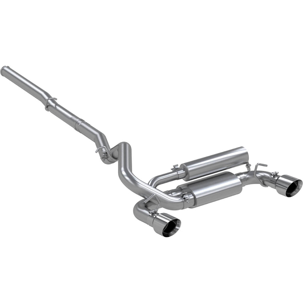 MBRP Cat-Back Exhaust System (Aluminized, Dual Center Outlet), 2016-2018 Focus RS