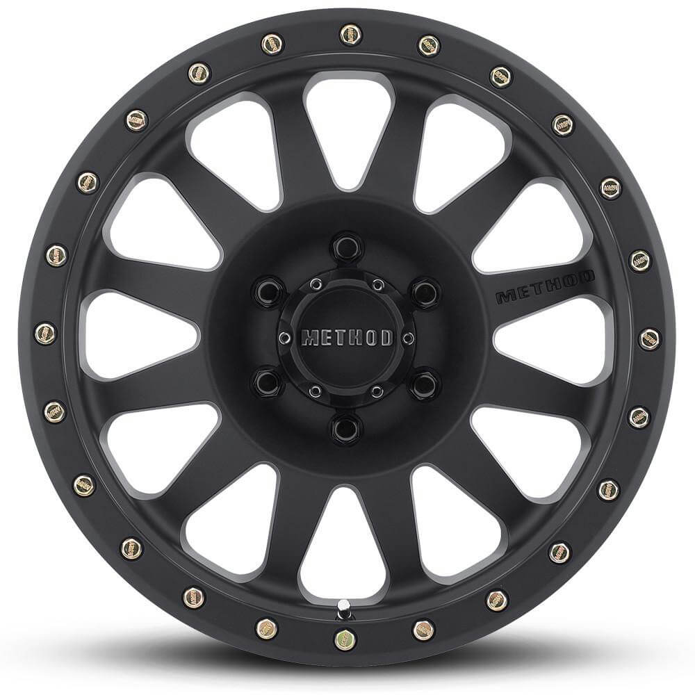 Method MR304 Double Standard Wheel - 15x10 / +-50 / 5x114.3 - Matte Black - Angle 2