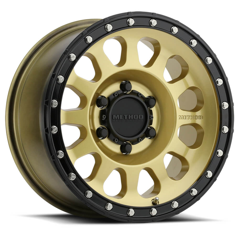 Method MR315 Wheel - 17x8.5 / +0 / 6x135 - Gold w/ Black Lip
