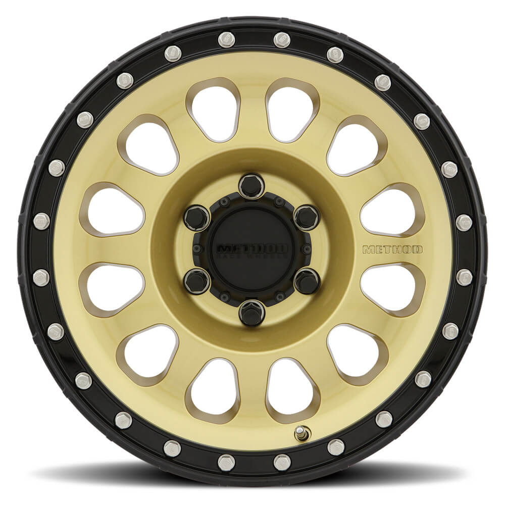 Method MR315 Wheel - 17x8.5 / +0 / 6x135 - Gold w/ Black Lip - Angle 2