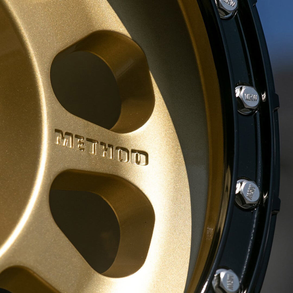 Method MR315 Wheel - 17x8.5 / +0 / 6x135 - Gold w/ Black Lip - Angle 4