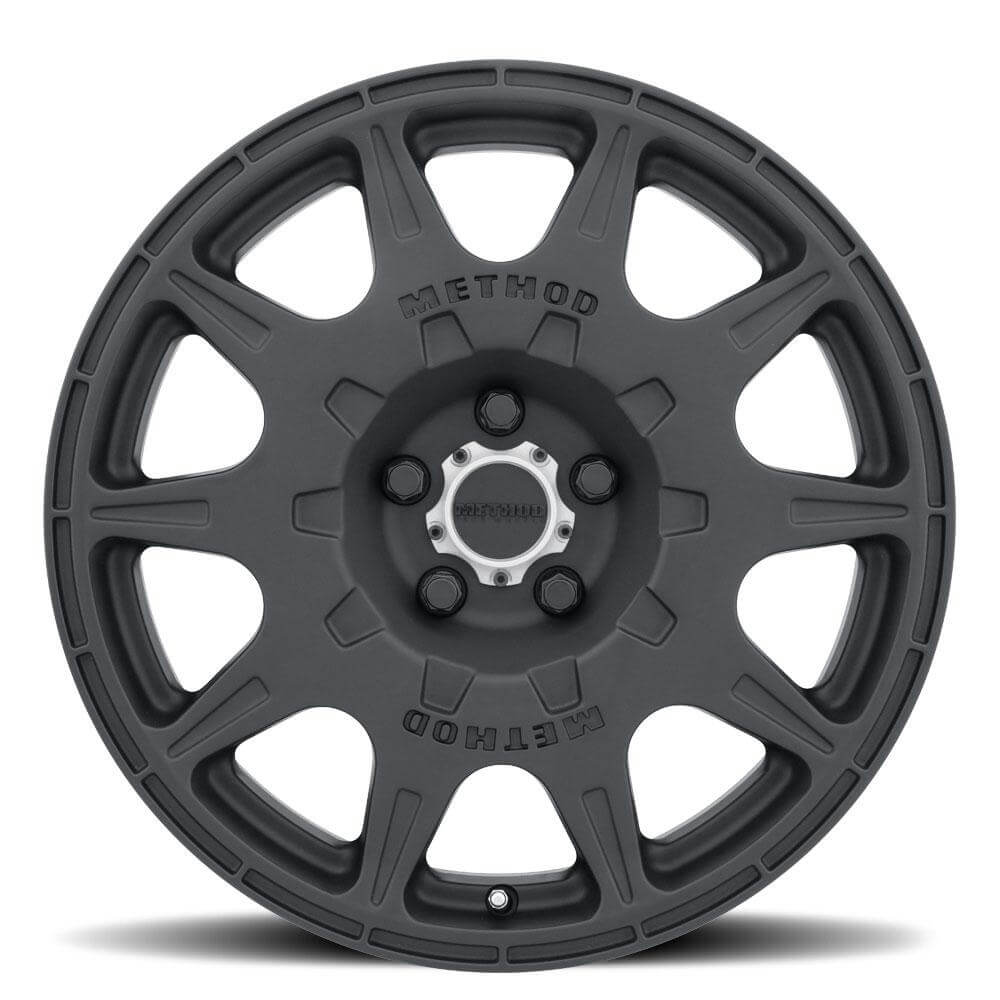 Method MR502 RALLY Wheel - 17x8 / +38 / 5x108 - Matte Black - Angle 2
