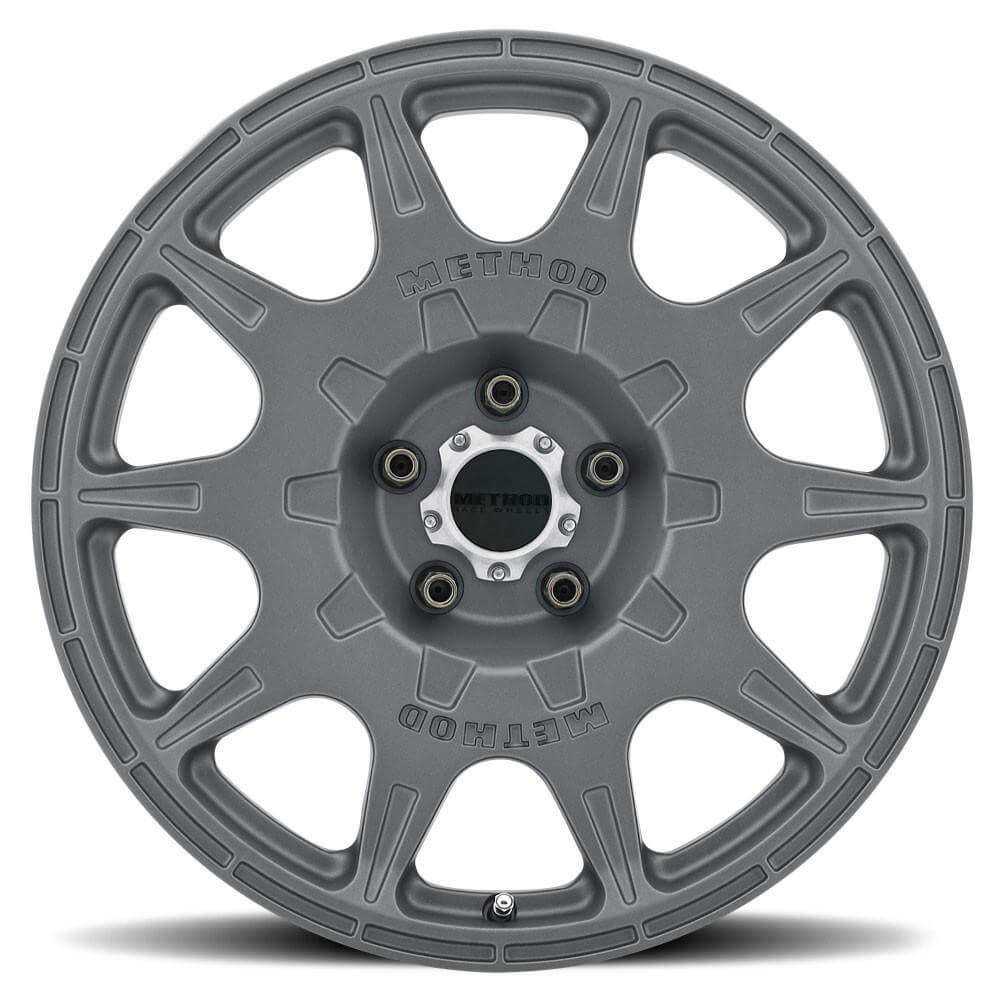 Method MR502 RALLY Wheel - 17x8 / +38 / 5x114.3 - Titanium - Angle 2