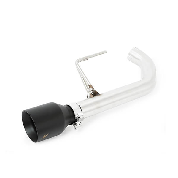 Mishimoto Axle-Back Exhaust (Race, Black), 2015-2017 Mustang GT - Angle 2