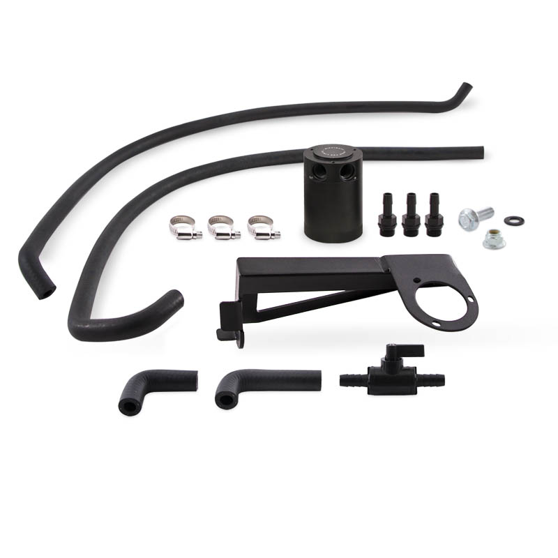 Mishimoto Baffled Oil Catch Can Kit (Black), 2016-2018 Focus RS