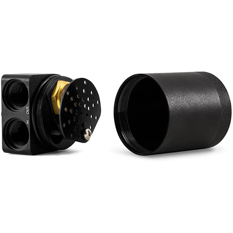 Mishimoto Baffled Oil Catch Can System (PCV Side, Black), 2007-2009 350Z - Angle 2