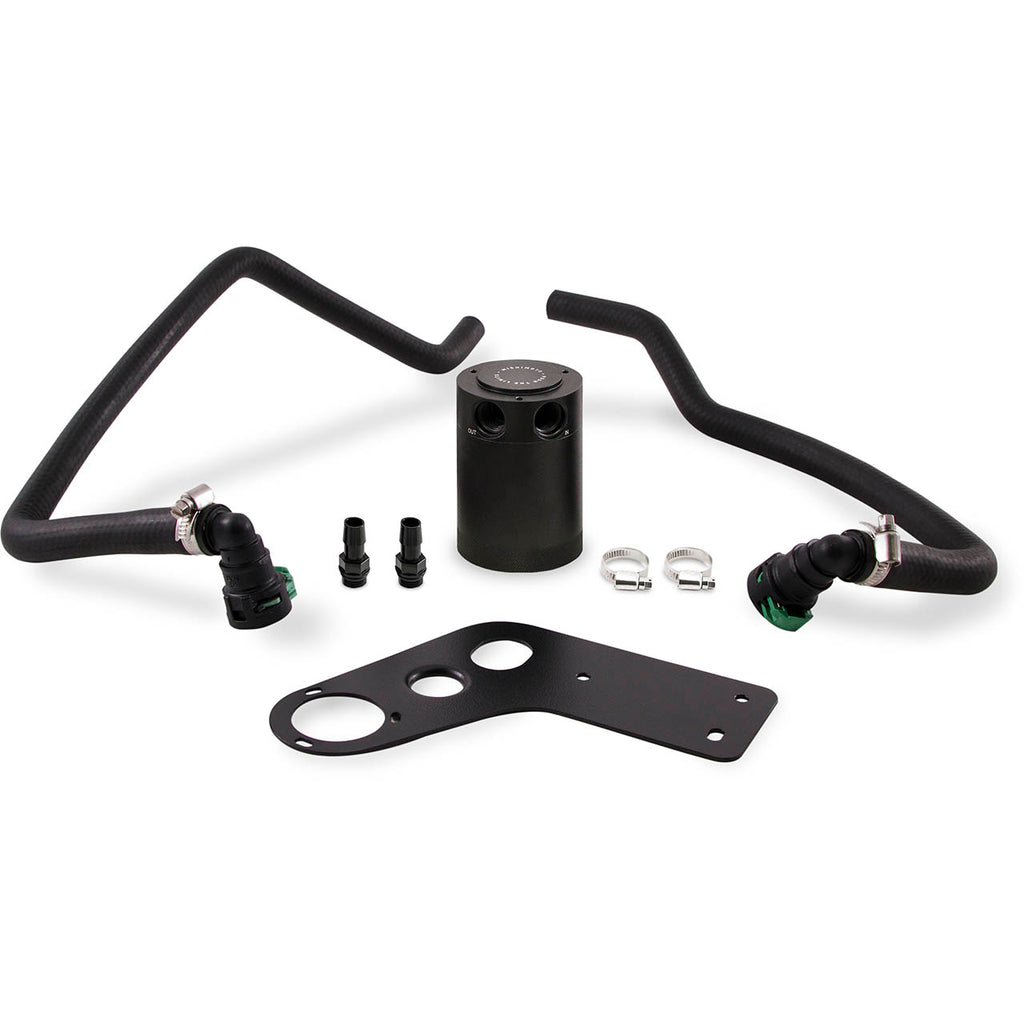 Mishimoto Baffled Oil Catch Can System (PCV Side, Black), 2015+ Mustang GT