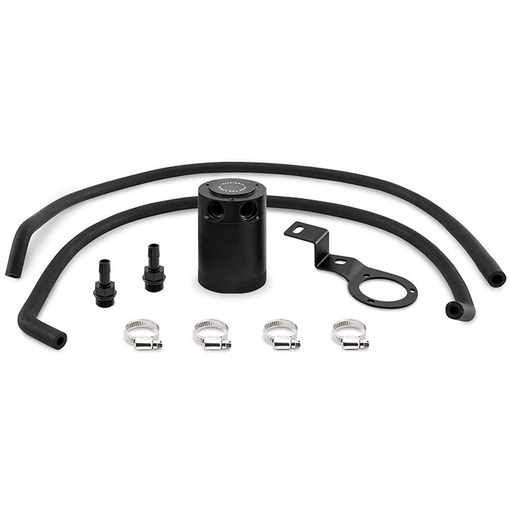 Mishimoto Baffled Oil Catch Can System (PCV Side, Black), 2015-2021 WRX