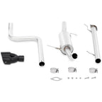 Mishimoto Cat-Back Exhaust System (Black, Non-Resonated), 2014-2019 Fiesta ST - Angle 2