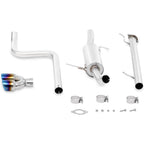 Mishimoto Cat-Back Exhaust System (Burnt Tip, Non-Resonated), 2014-2019 Fiesta ST - Angle 2