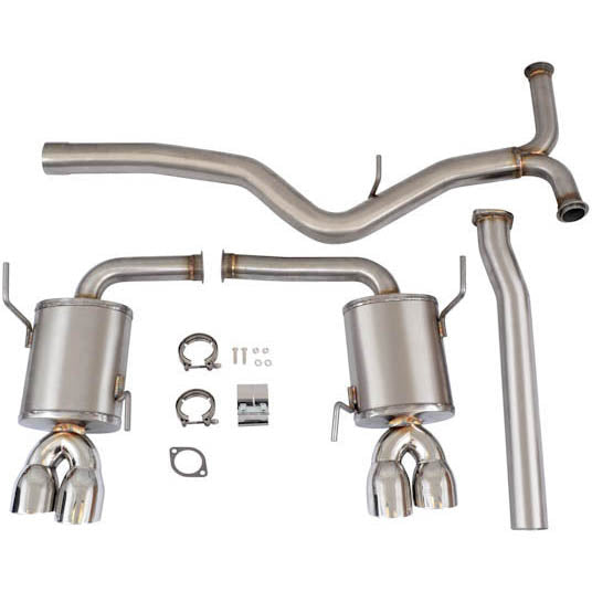 Mishimoto Cat-Back Exhaust System, 2015-2021 STi & 2015-2021 WRX - Angle 2