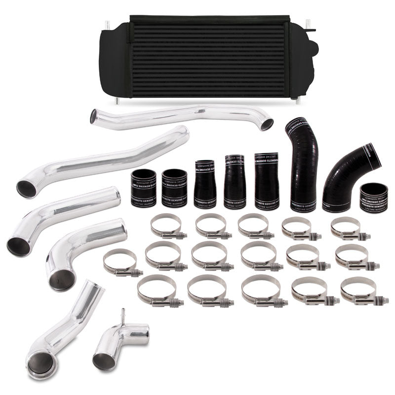 Mishimoto Intercooler Kit (Black Core w/ Polished Pipes), 2017-2021 F-150 Raptor