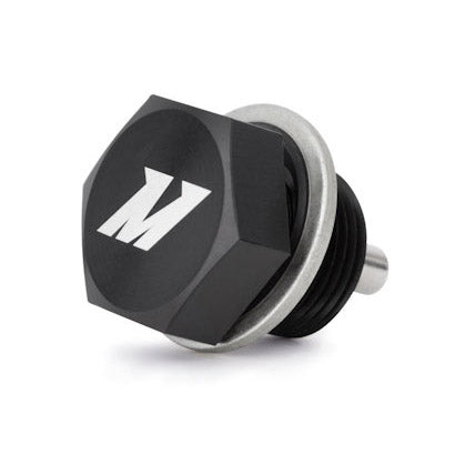 Mishimoto Magnetic Oil Pan Drain Plug Bolt (M20x1.5mm, Black), 2002-2014 WRX & 2004-2021 STi