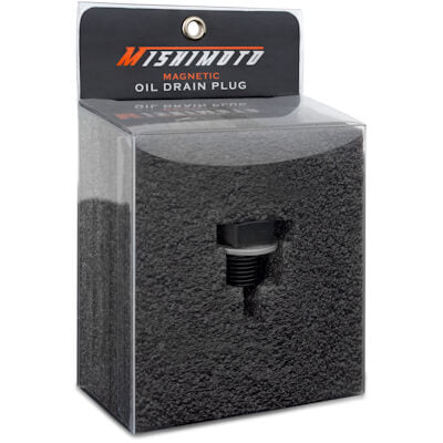 Mishimoto Magnetic Oil Pan Drain Plug Bolt (M20x1.5mm, Black), 2002-2014 WRX & 2004-2021 STi - Angle 3