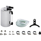 Mishimoto Oil Catch Can (Large, Polished Aluminum, Universal)