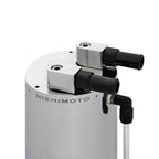 Mishimoto Oil Catch Can (Large, Polished Aluminum, Universal) - Angle 2
