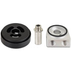 Mishimoto Oil Sandwich Plate Adapter (Non-Thermostatic, Silver), 2013-2025 BRZ/FR-S/86/GR86